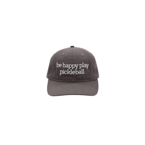 BE HAPPY PLAY PICKLEBALL HAT - EMBROIDERED